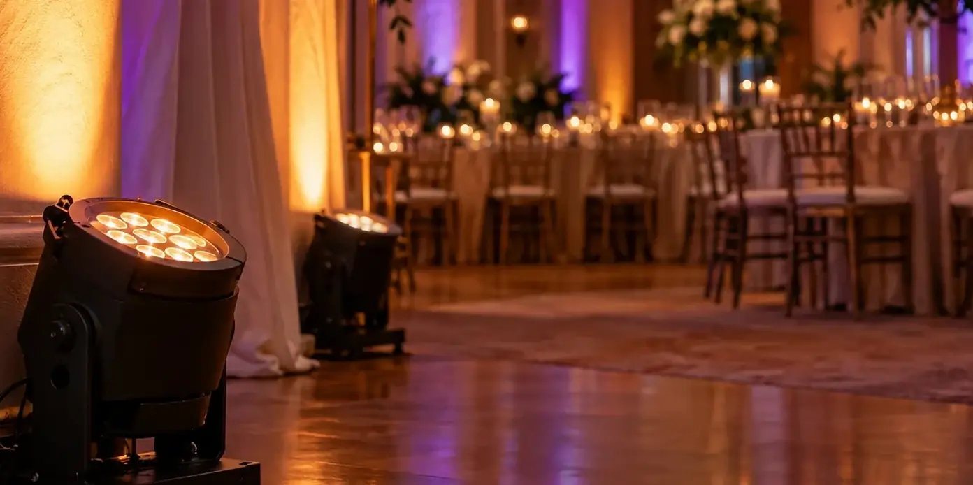 Illustrative event lighting scene