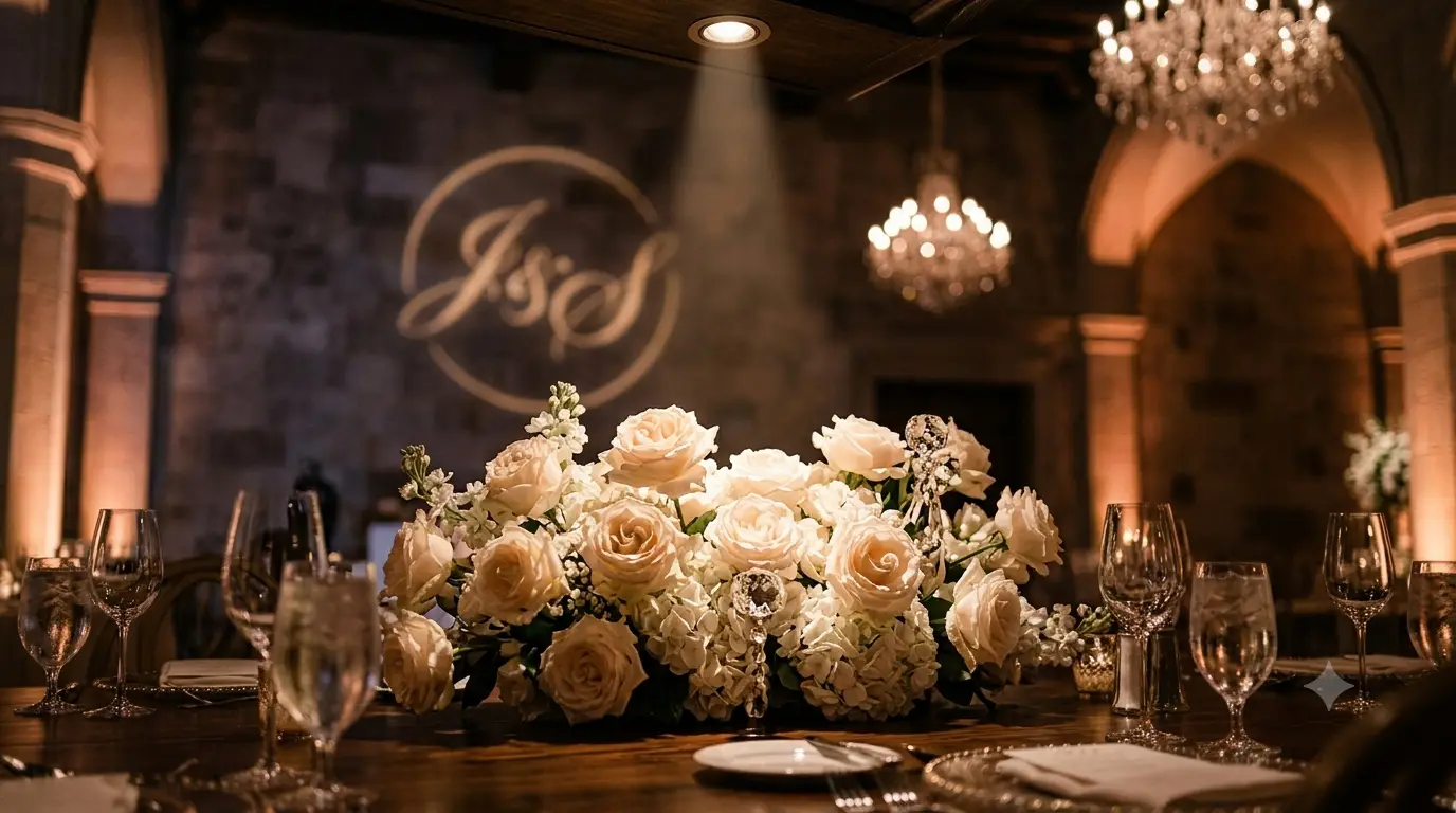 Production lighting illuminating an event