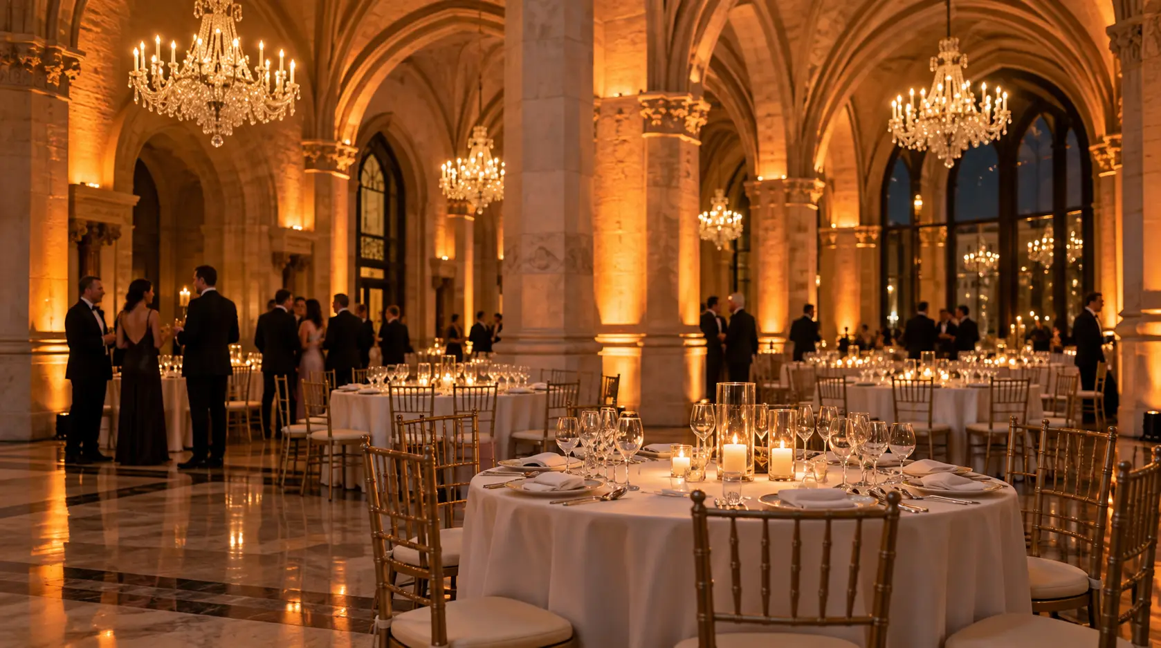 Ballroom uplighting